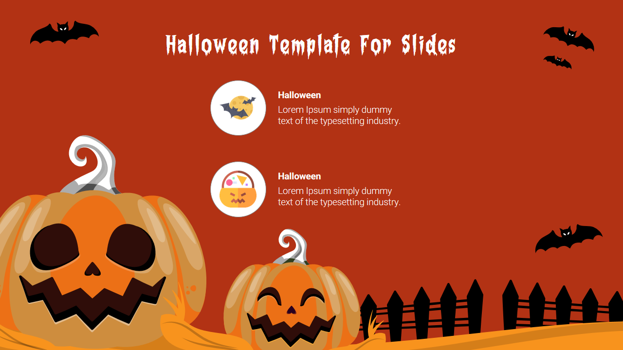 Creative Halloween Template For Google Slides Presentation